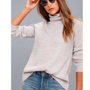Lulus Grey Turtleneck